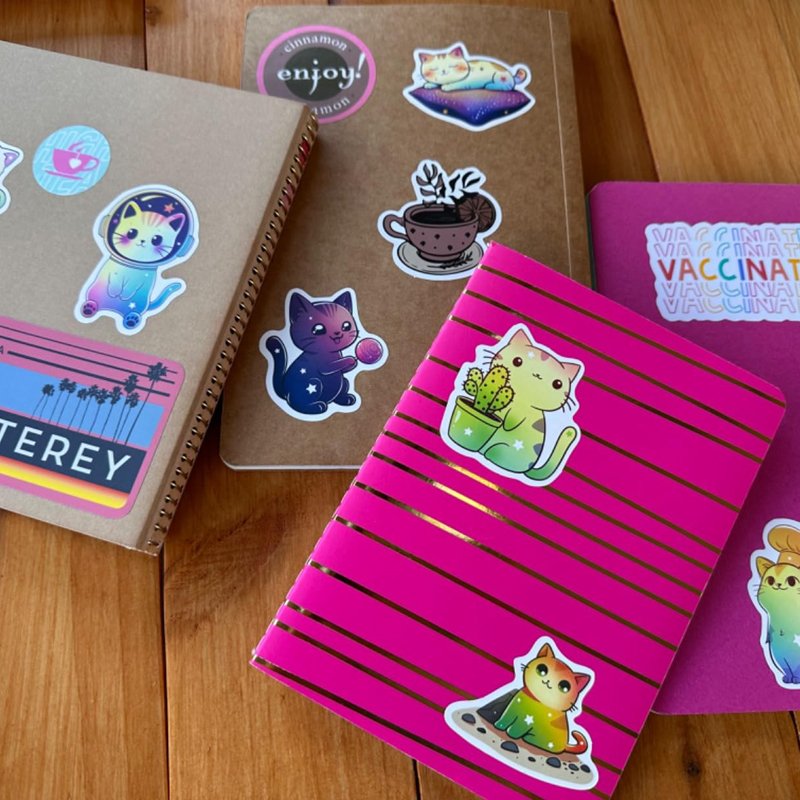 Pegatina de dibujos animados para cuaderno