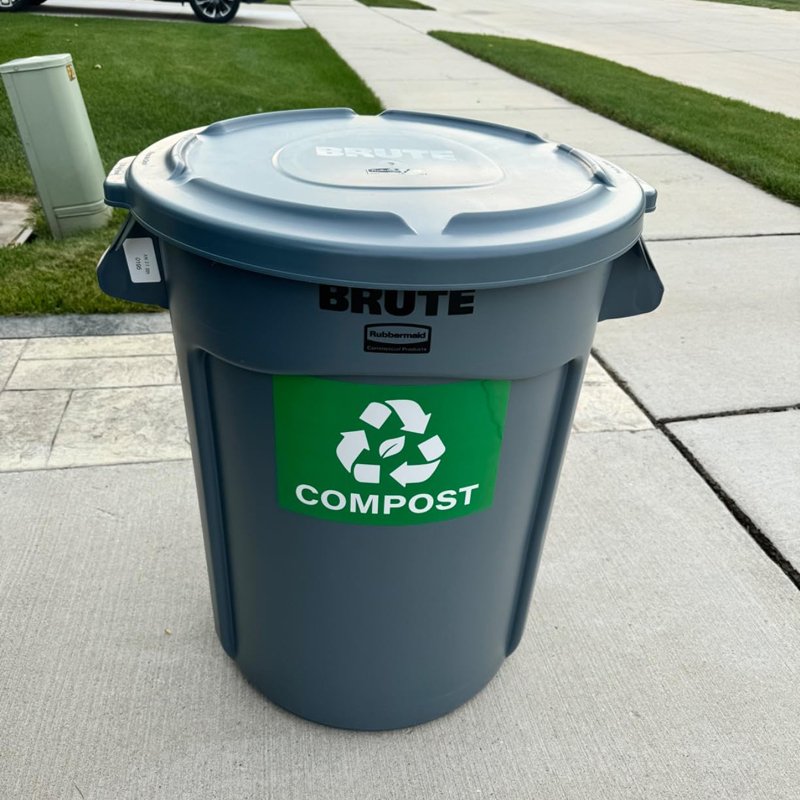 Adesivos para lixeira de compostagem