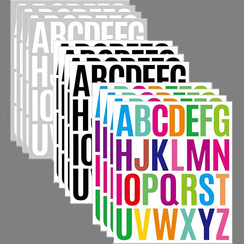 Block Letter Stickers