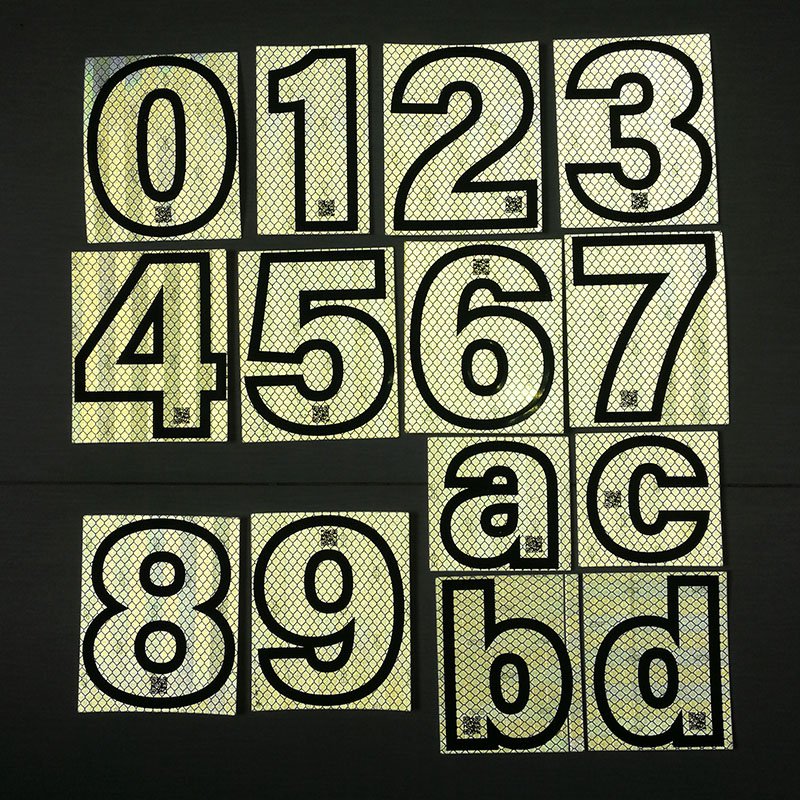 Reflective Letter Stickers
